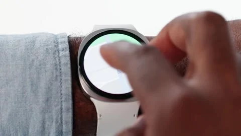 Smart Watch With GPS Map For Directions Stock Footage 320261983