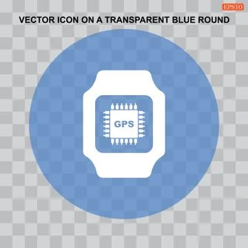 Smart watch Icon flat design style Stock Illustration