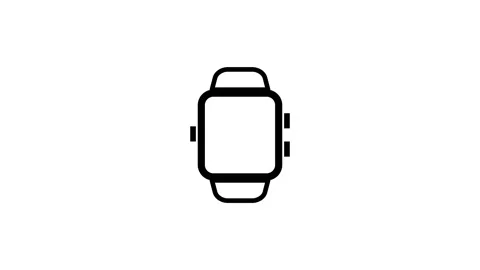 Smart watch icon 库存影片 232231203