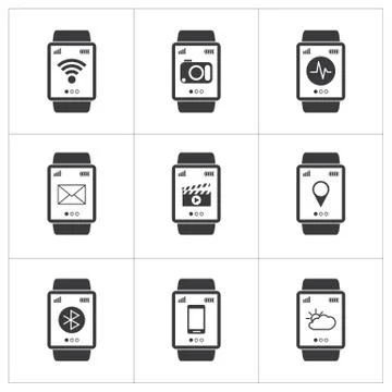 Smart watch  icon Stock Illustration