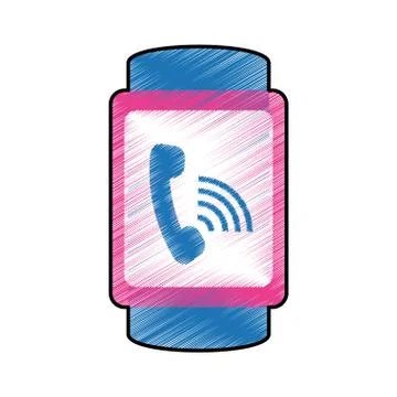 Smart watch icon Illustration