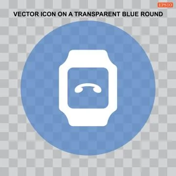 Smart watch Icon vector  flat design style Stock Illustration