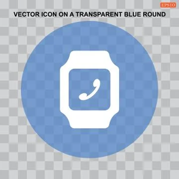 Smart watch Icon vector  flat design style Stock Illustration