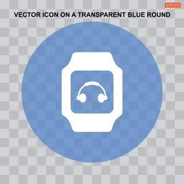 Smart watch Icon vector  flat design style Stock Illustration