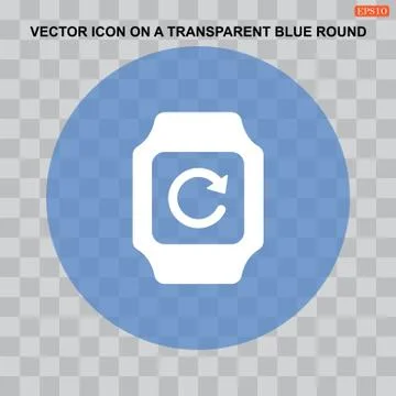 Smart watch Icon vector  flat design style Stock Illustration