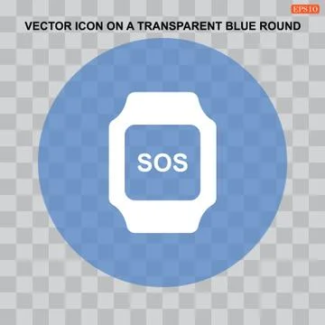 Smart watch Icon vector  flat design style Stock Illustration