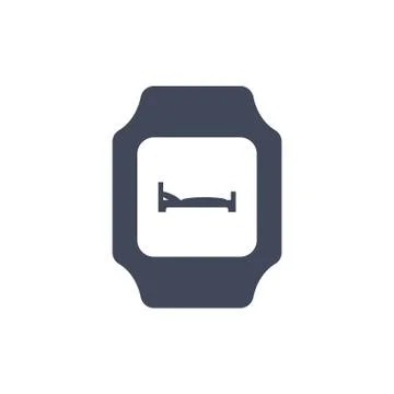 Smart watch Icon vector  flat design style Stock Illustration
