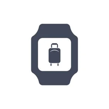 Smart watch Icon vector  flat design style Stock Illustration