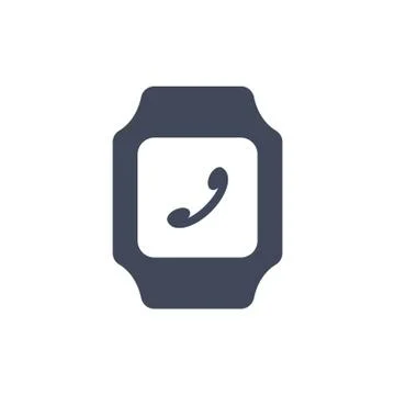 Smart watch Icon vector  flat design style Stock Illustration