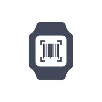 Smart watch Icon vector  flat design style Stock Illustration