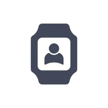 Smart watch Icon vector  flat design style Stock Illustration