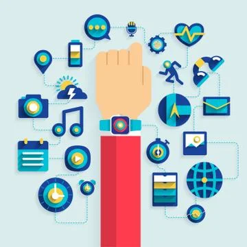 Smart watch Stock Illustration