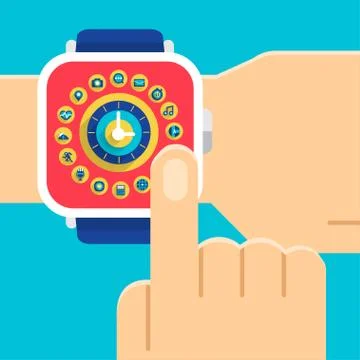 Smart Watch Stock Illustration
