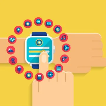 Smart watch Stock Illustration