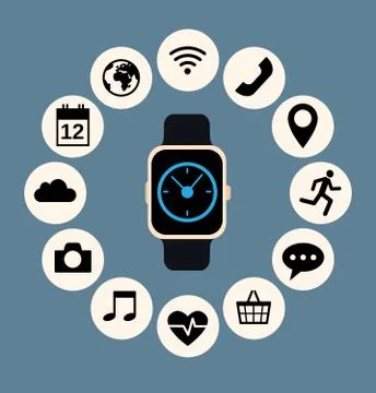 Smart watch Stock Illustration