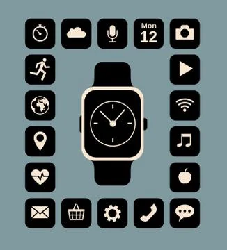 Smart watch Stock Illustration