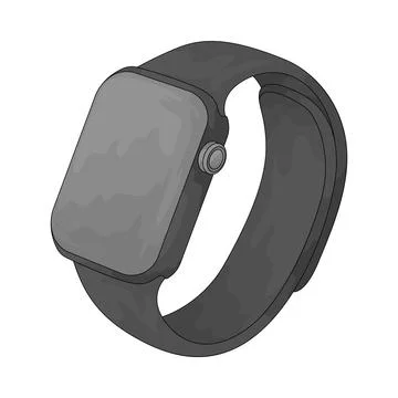 Smart watch illustration Stock Illustration