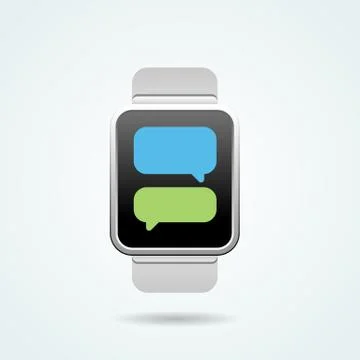 Smart Watch Illustration in Vector Stock Illustration