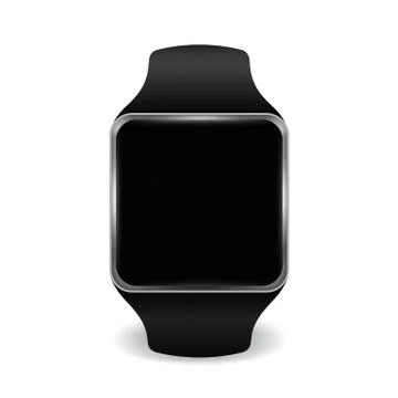 Smart watch with Interface in several color options . Vector Illustration. .. Stock Illustration