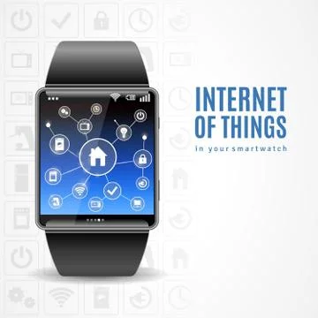Smart Watch Internet Concept Stock Illustration