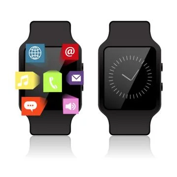 Smart watch isolated Ilustração Stock