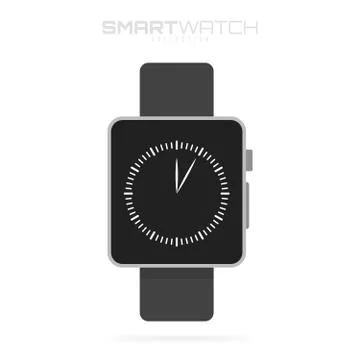 Smart watch Isolated on white background for your projects and infographics Stock Illustration