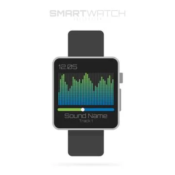 Smart watch Isolated on white background for your projects and infographics Stock Illustration