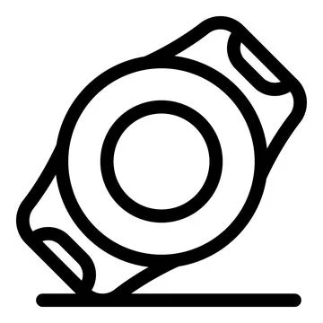 Smart watch lying on flat surface showing blank screen Stock Illustration