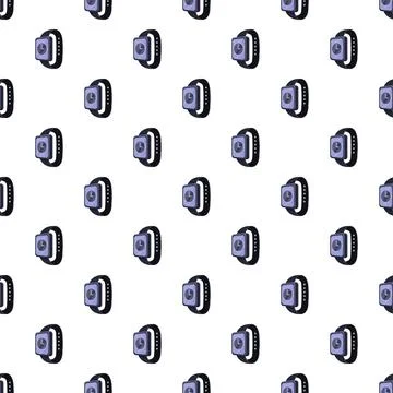 Smart watch pattern representing modern digital technology イラスト素材