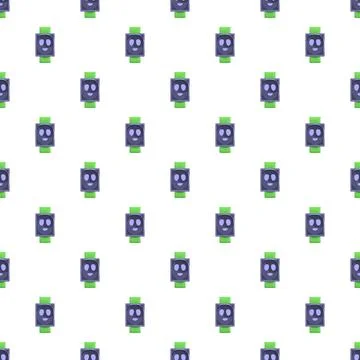 Smart watch pattern representing wearable technology イラスト素材