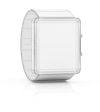 Smart watch prototype, template for design 스톡 일러스트