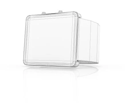 Smart watch prototype, template for design Illustrazione stock