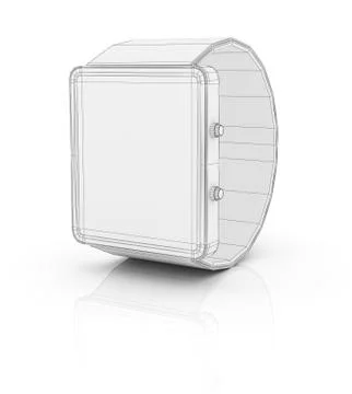 Smart watch prototype, template for design Illustrazione stock