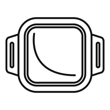 Smart watch showing decreasing graph icon, thin line style Stock Illustration