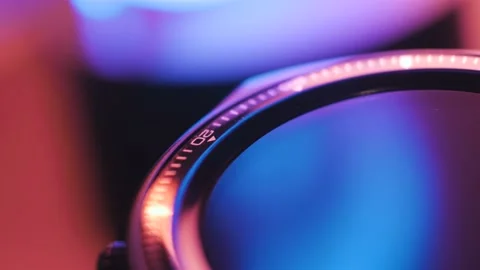 Smart watch spinning with bright background light Video stock 171040322