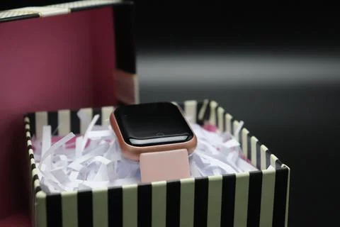 Smart watch with strap Stock Photos