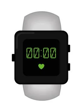 Smart watch tech Stock Illustration