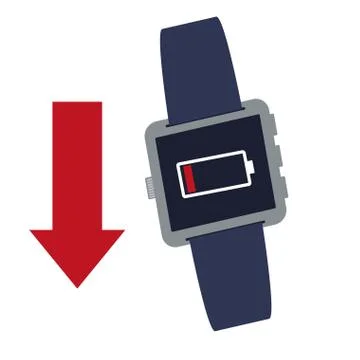 Smart watch technology icon vector illustration Illustrazione stock