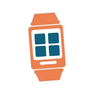 Smart watch technology icon vector illustration Illustrazione stock