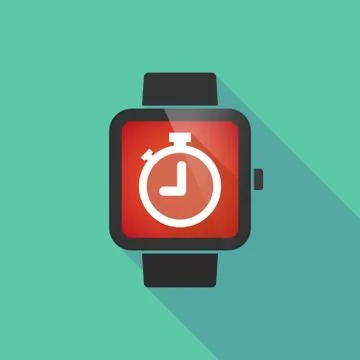 Smart watch with a timer Stock Illustration