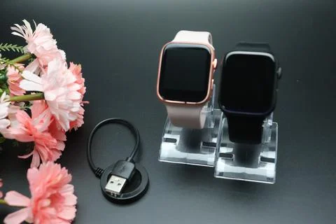 Smart watch with a usb Stock Photos