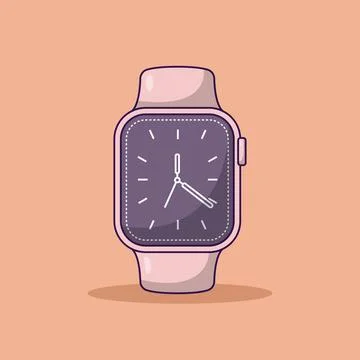 Smart Watch Vector Icon Illustration. Wrist Watch Vector. Flat Cartoon Styl.. Stock Illustration