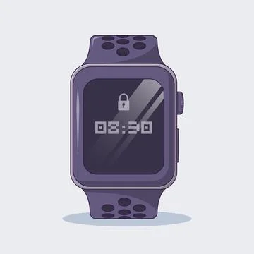 Smart Watch Vector Icon Illustration. Wrist Watch Vector. Flat Cartoon Styl.. Stock Illustration