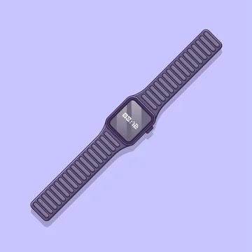 Smart Watch Vector Icon Illustration. Wrist Watch Vector. Flat Cartoon Styl.. Stock Illustration