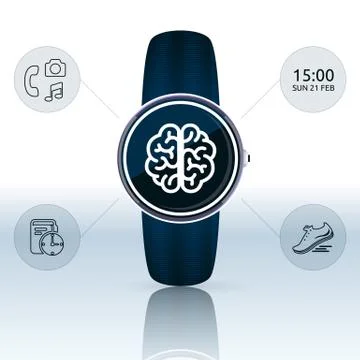 Smart watch vector illustration Stock Illustration