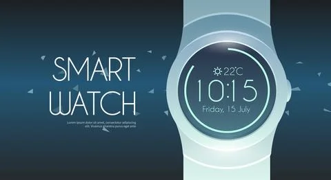 Smart watch. Vector illustration. Stock Illustration