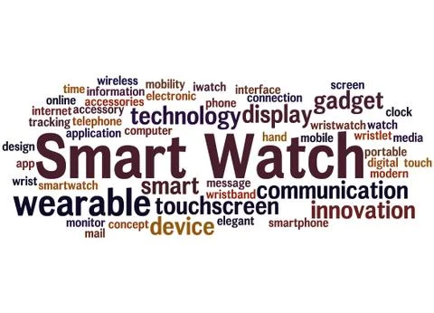 Smart Watch, word cloud concept Stock Illustration