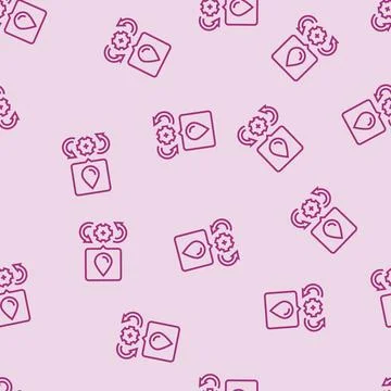 Smart water usage water saving line seamless pattern Stock Illustration
