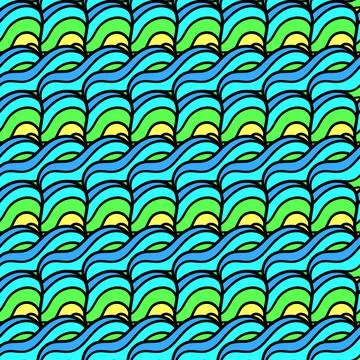 Smart wave abstact seamless pattern textile print. repeat pattern background  Stock Illustration