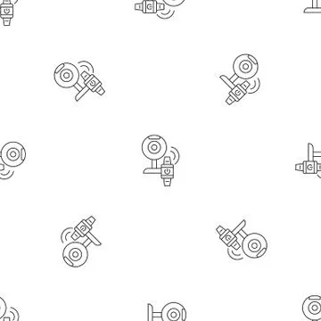 Smart web camera pattern seamless Illustrazione stock
